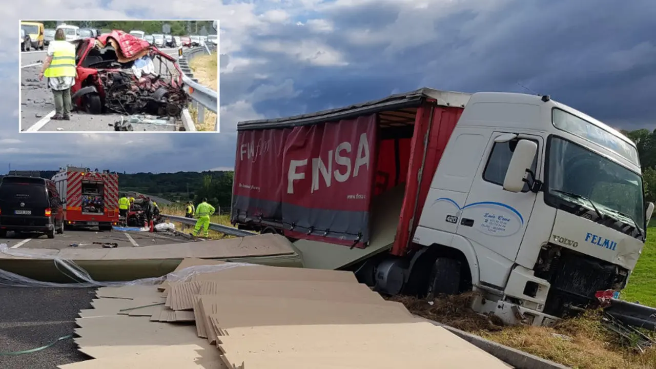 El punto del accidente que se cobraba una vida en Sarria