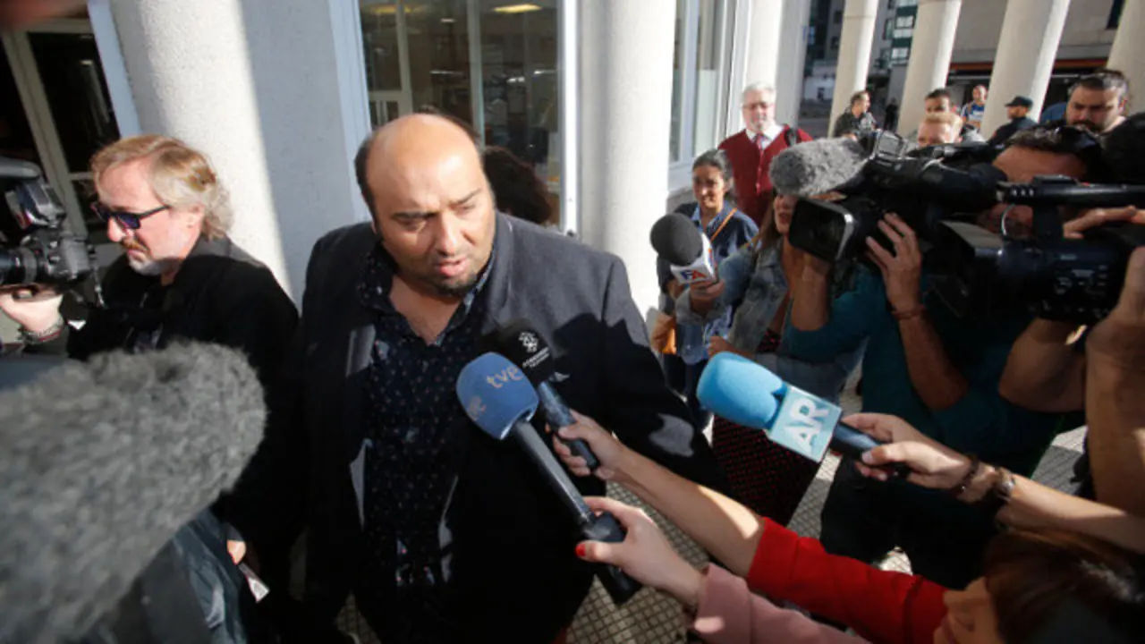 Sinaí Giménez, este martes a su llegada a A Parda. GONZALO GARCÍA