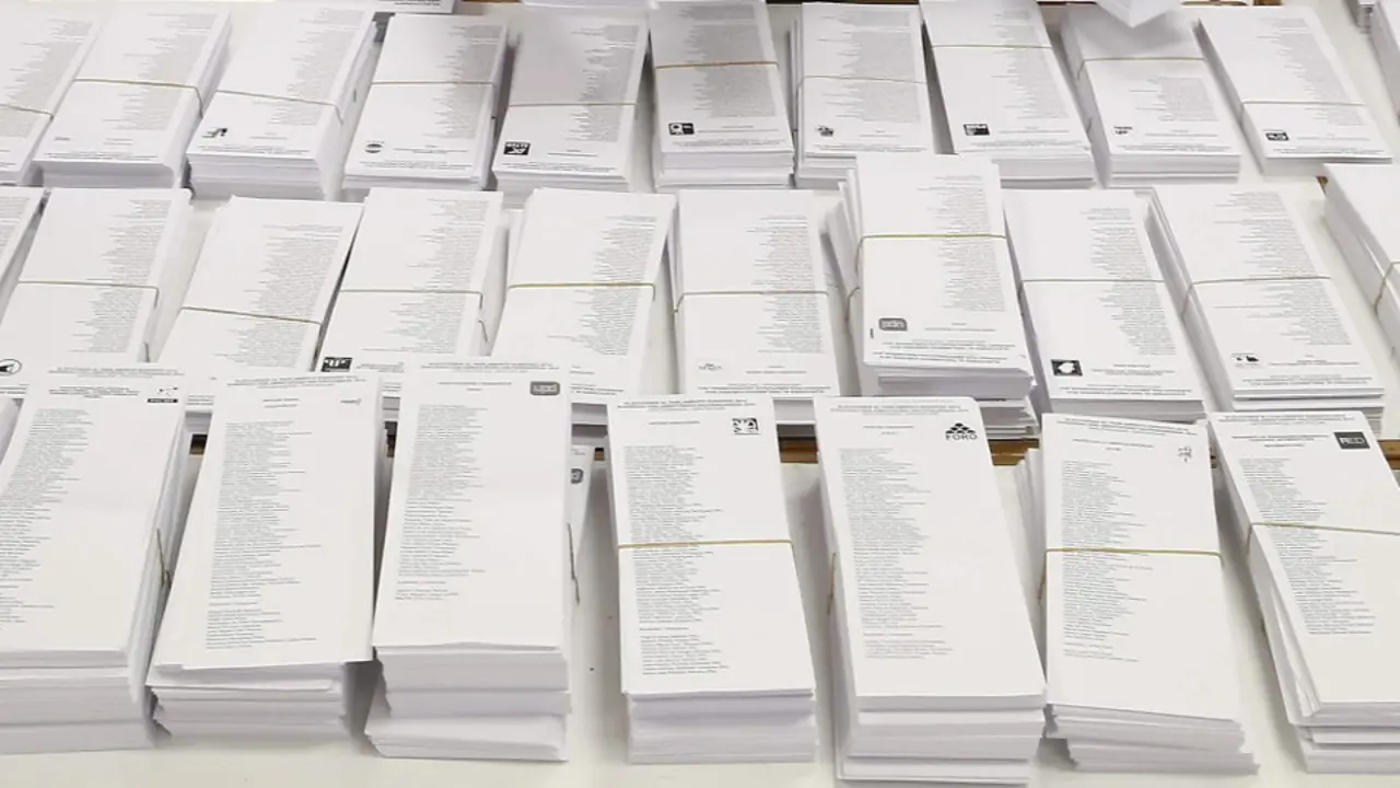 Papeletas electorales.AEP