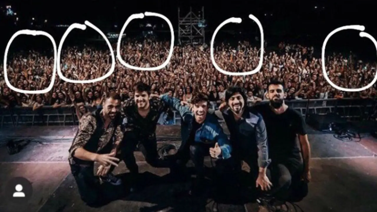 Captura de la foto trucada por en la cuenta del cantante. TWITTER (@irenblack)