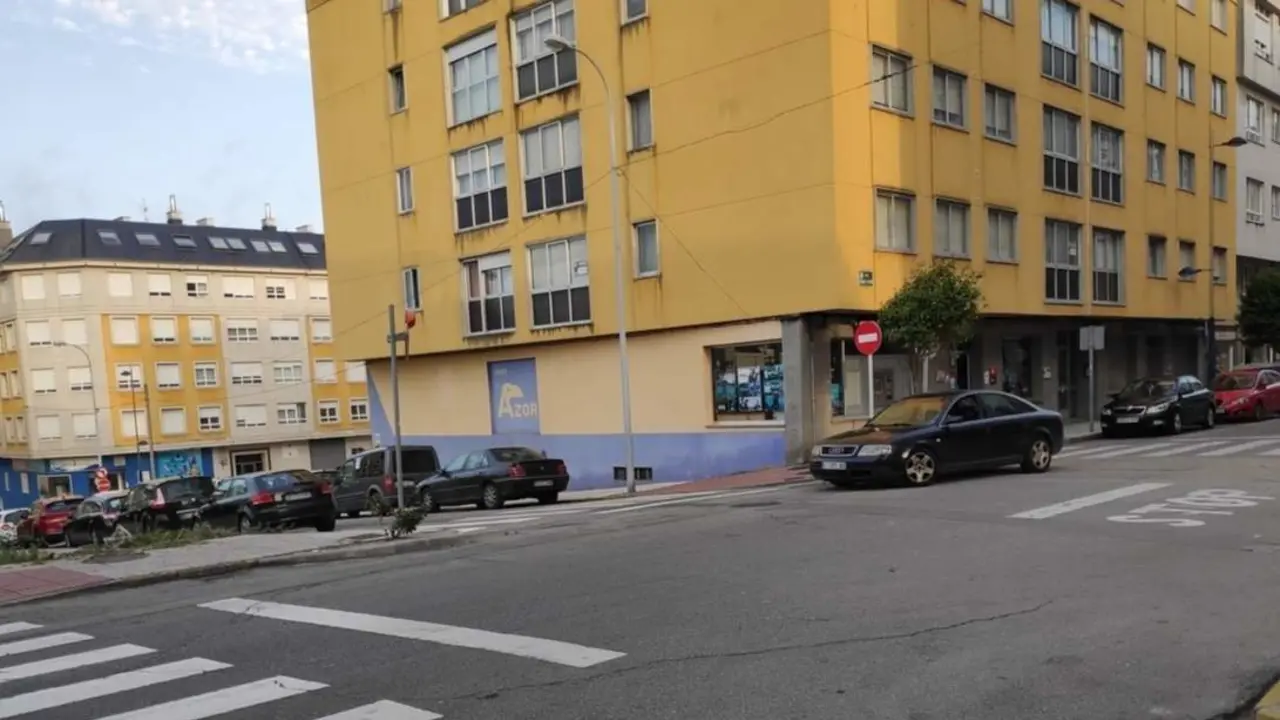 La zona de Burela en la que se produjo la agresión EP