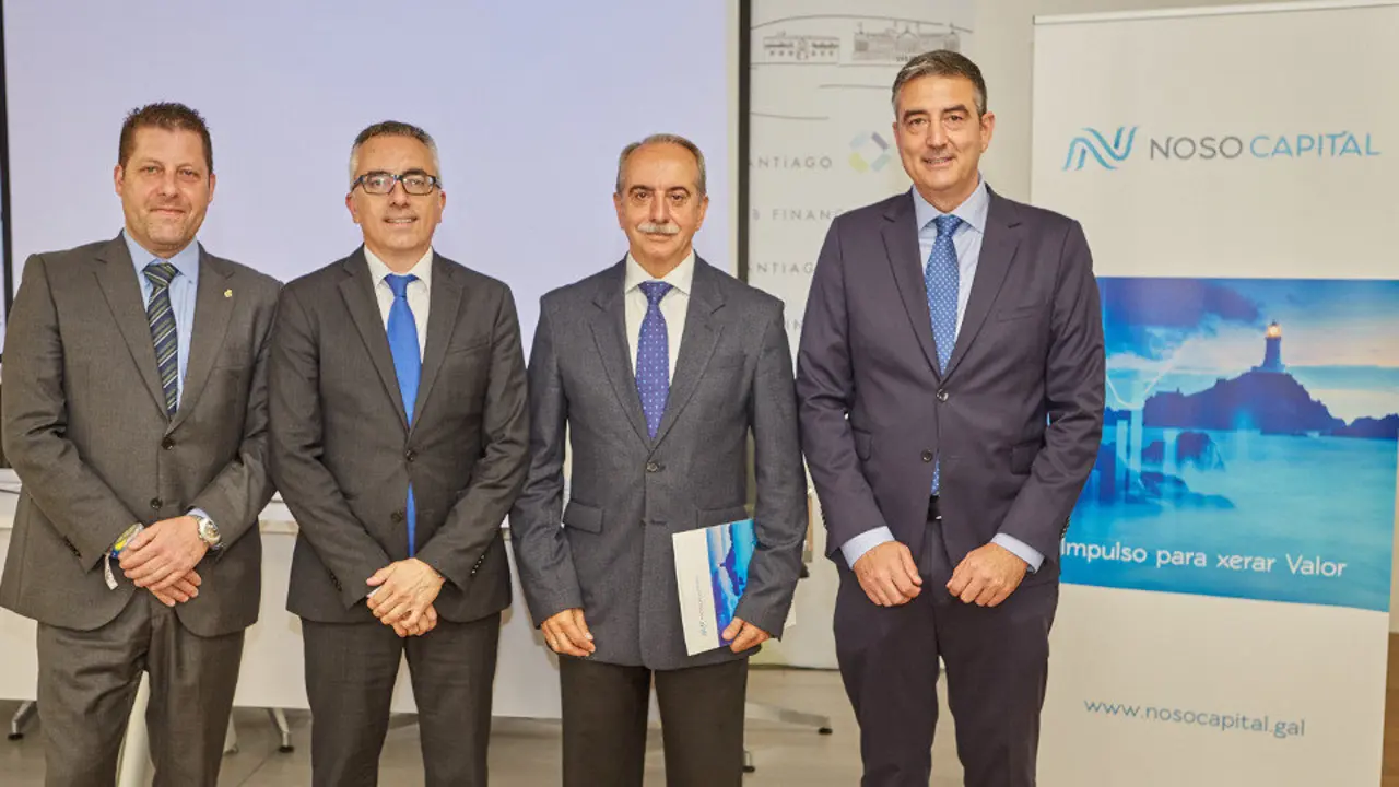 Cuatro de los cinco socios fundadores de Noso Capital.EP