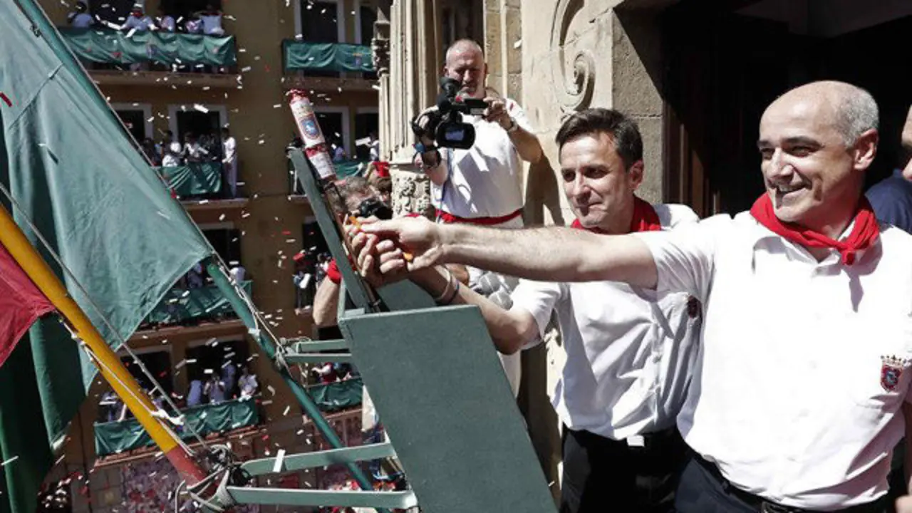 El chupinazo de los sanfermines 2019. JES&Uacute;S DIGES