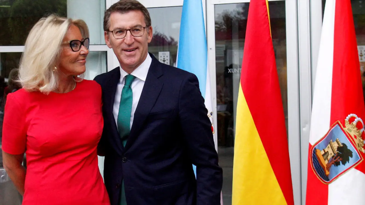 Corina Porro e Alberto Núñez Feijóo. SALVADOR SAS