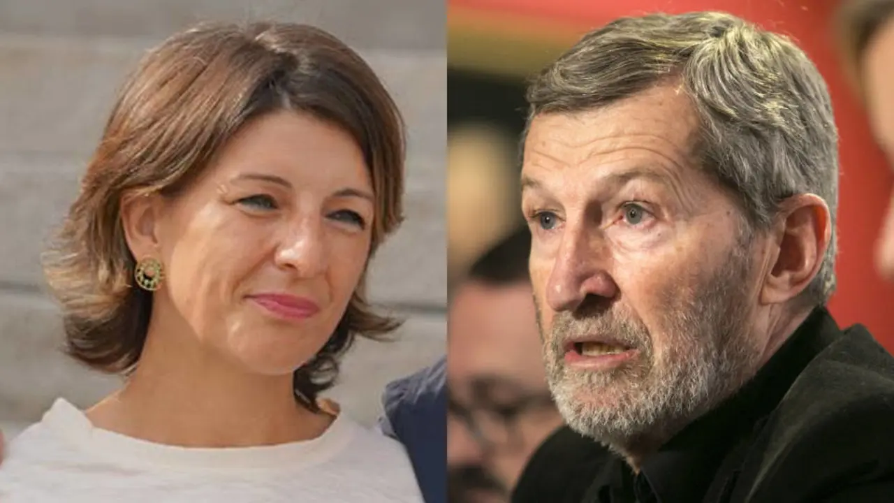 Yolanda Díaz y Julio Rodríguez. EP