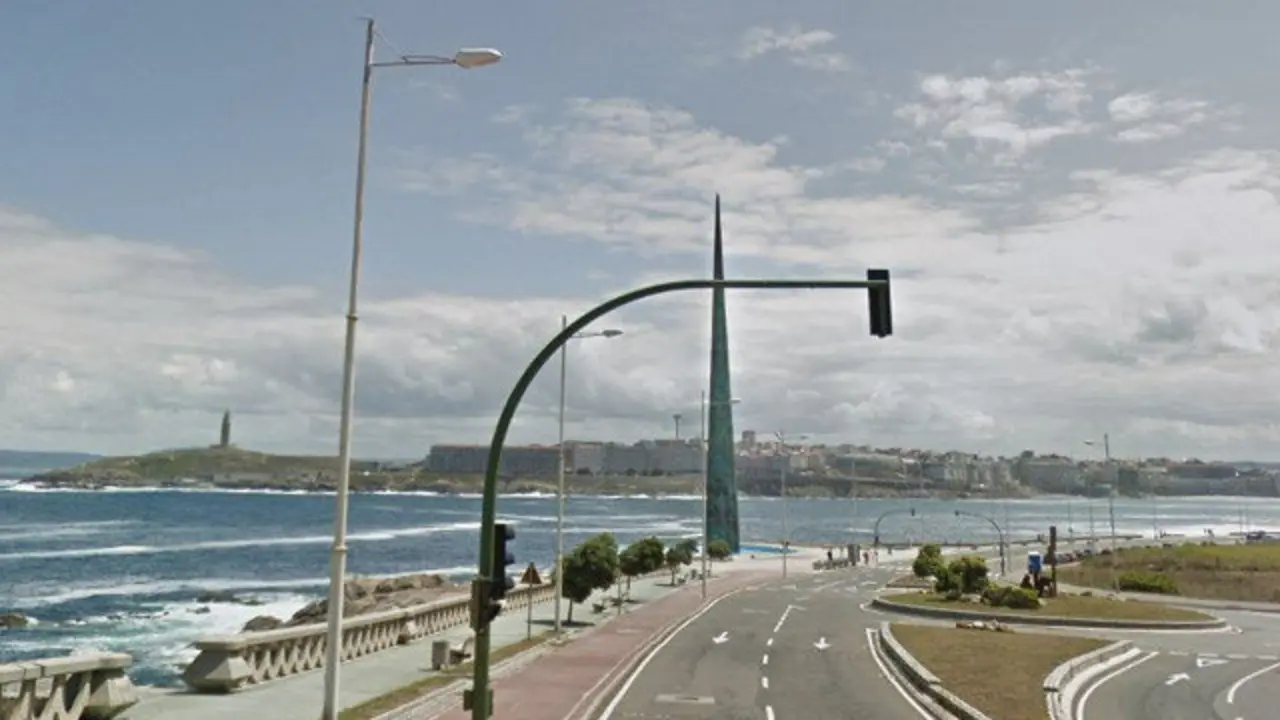 Paseo marítimo de A Coruña en la zona del Millenium. GOOGLEMAPS