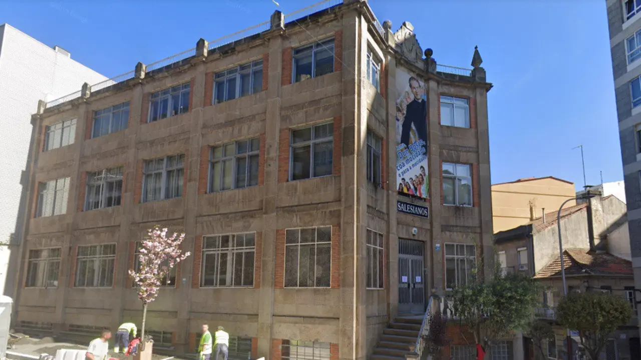 Fachada del colegio Salesianos María Auxiliadora de Vigo. GSV