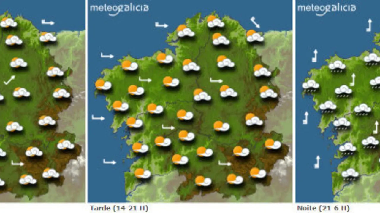 Previsi&oacute;n del tiempo para este viernes.METEOGALICIA