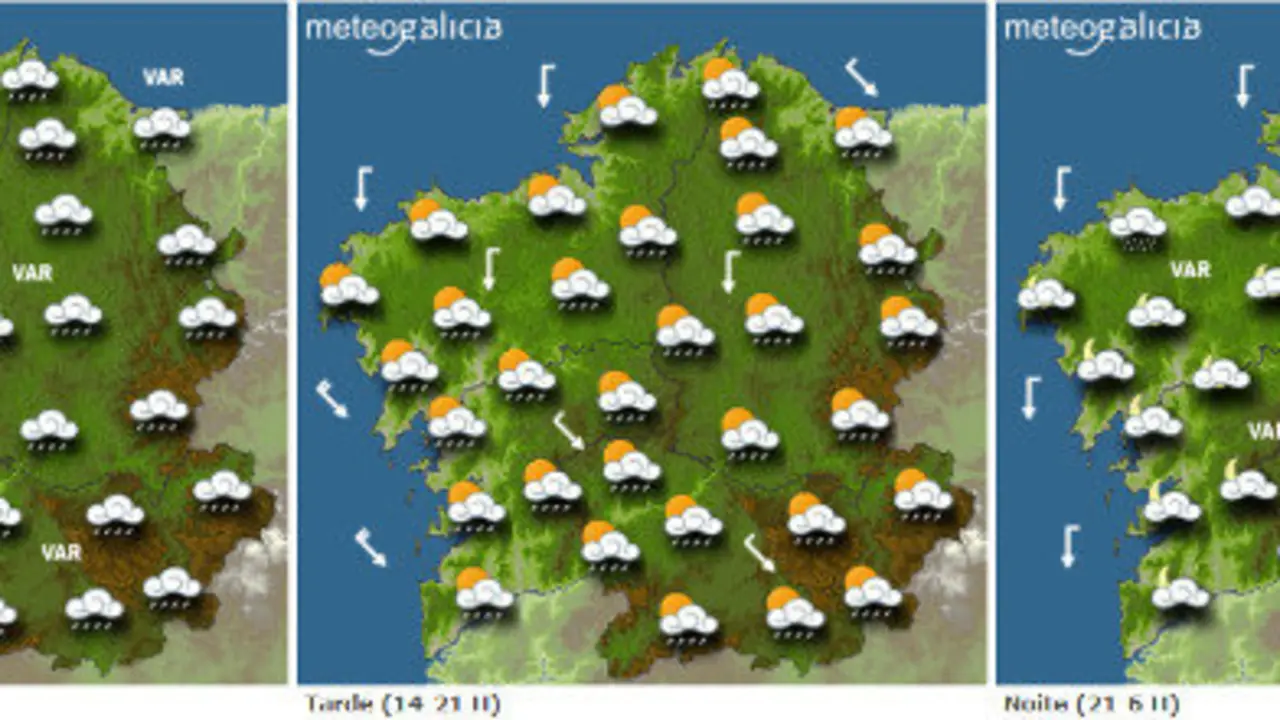 Tiempo para este s&aacute;bado en Galicia.METEOGALICIA