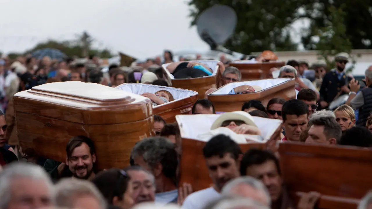 Romería de Santa Marta de As Neves. SALVADOR SAS (Efe)