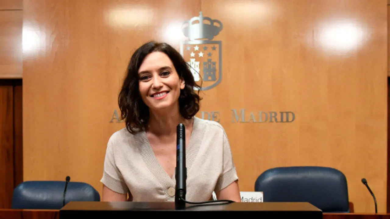 Ayuso, este jueves en Madrid. VÍCTOR LERENA (EFE)