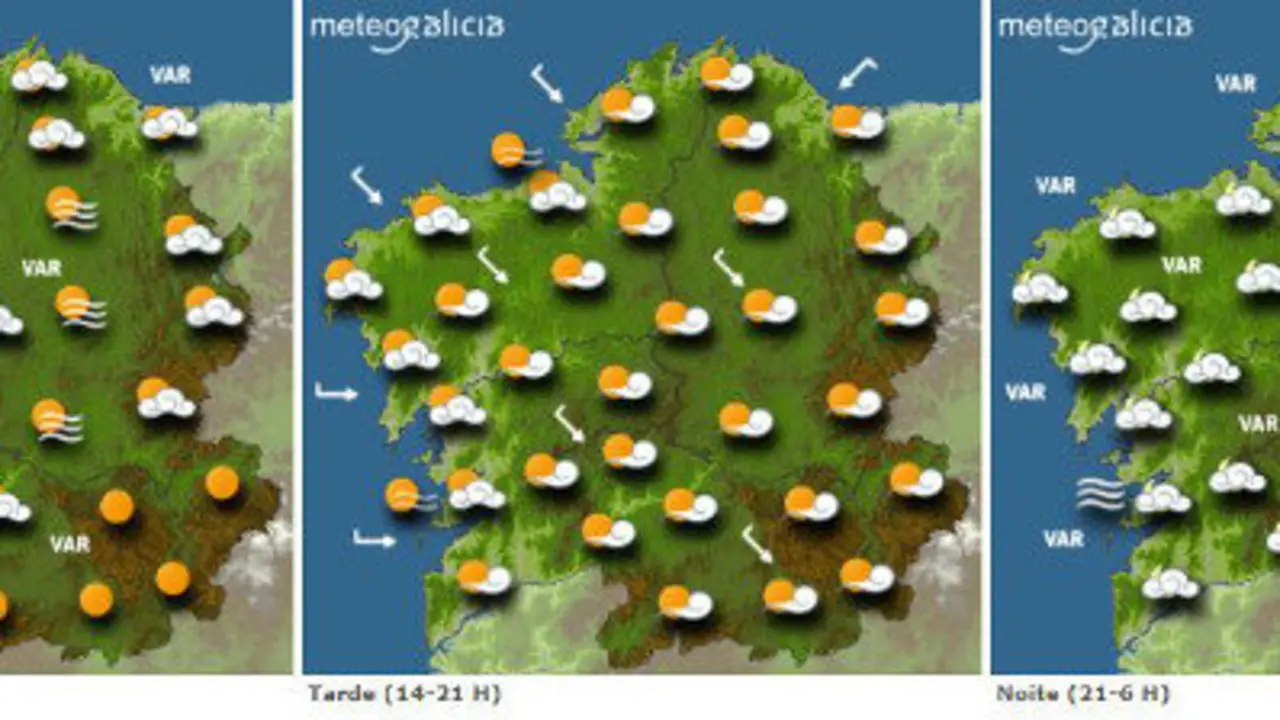 La previsi&oacute;n de MeteoGalicia para el s&aacute;bado