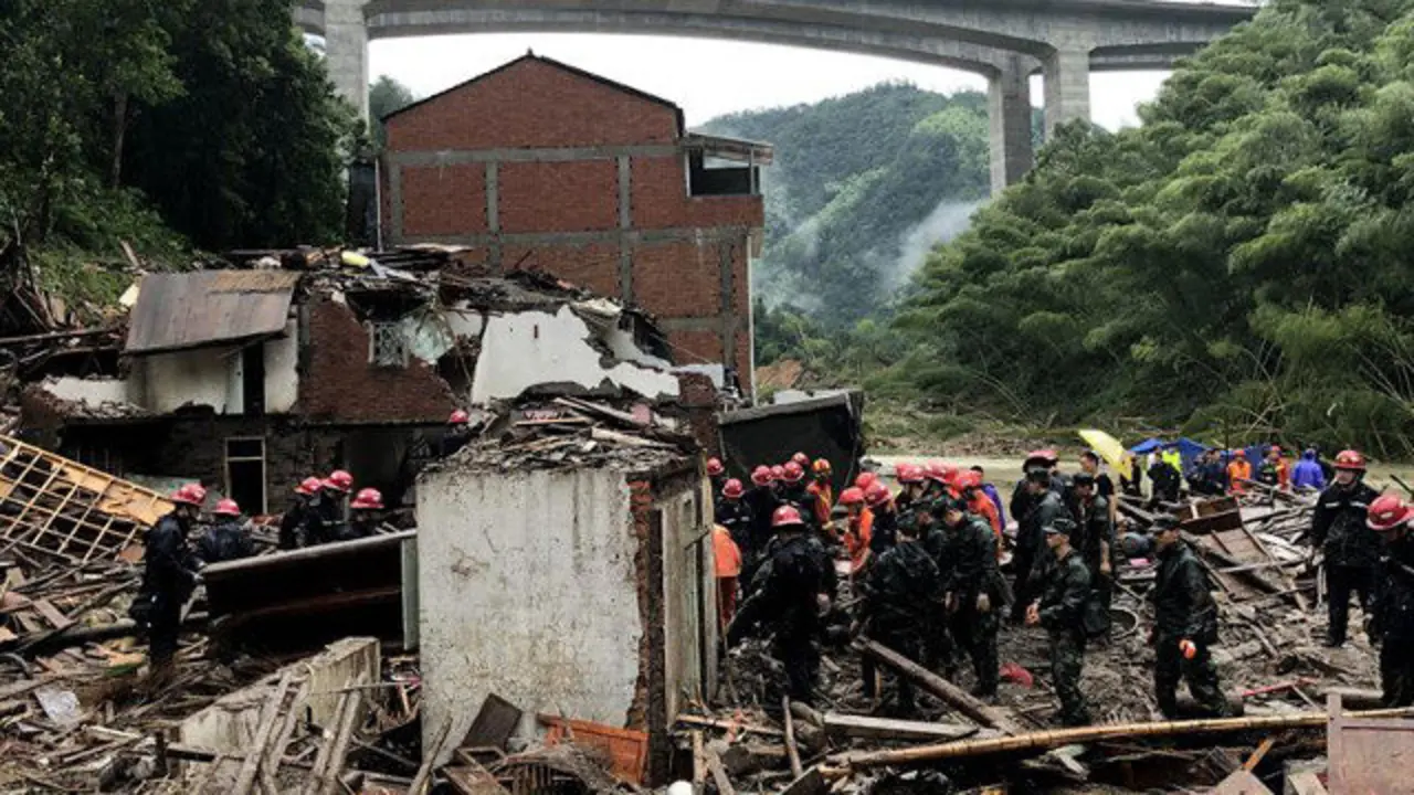 Zona afectada por el tifón. EFE
