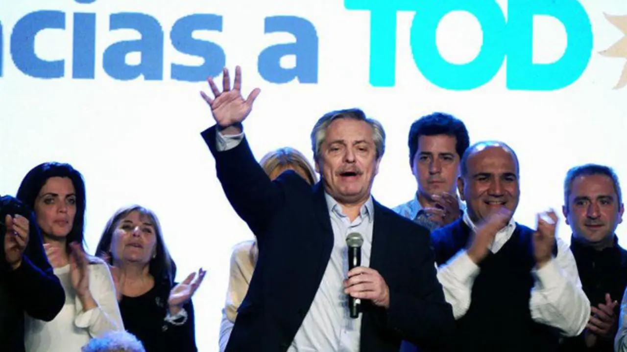 El peronista Alberto Fernández. ENRIQUE GARCÍA MEDINA