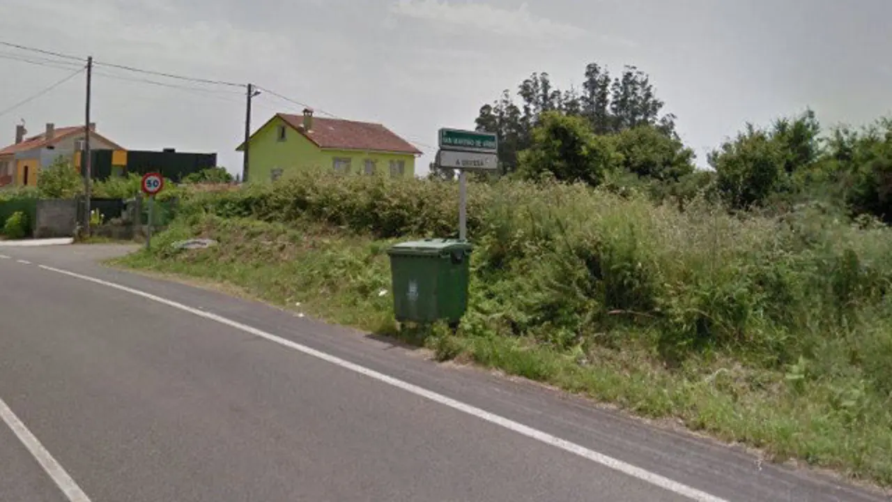 La parroquia santiaguesa de Aríns. GOOGLE MAPS