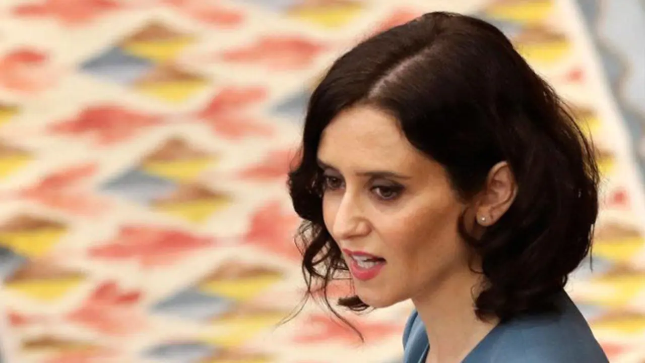 Ayuso, en el debate de investidura. JJ GUILLÉN