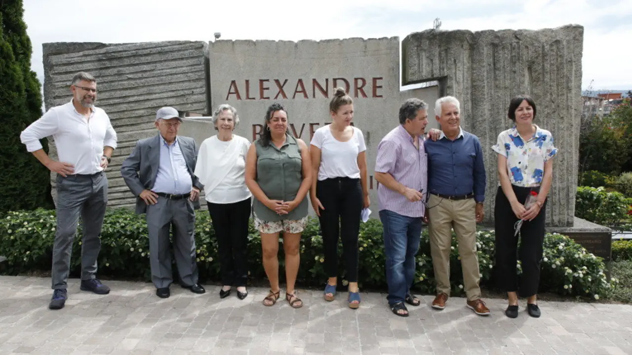 Homenaxe a Alexandre Bóveda na Caeira. JOSÉ LUIZ OUBIÑA