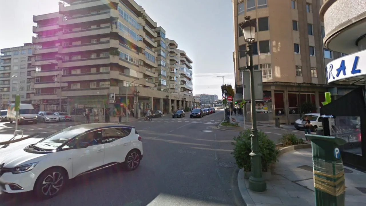 Tramo de la viguesa calle Pizarro. GSV