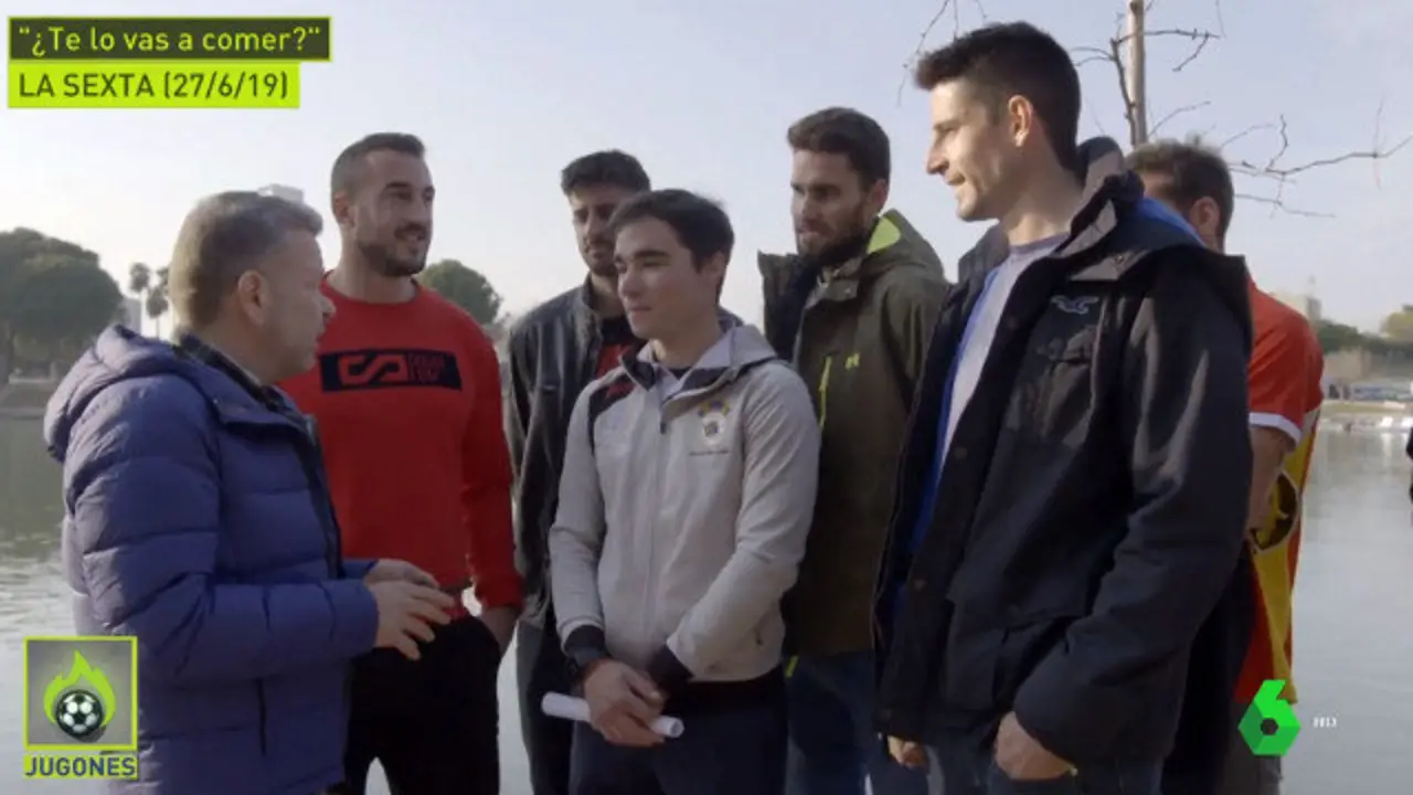 Chicote, xunto aos membros da Selección Española de Remo. LA SEXTA