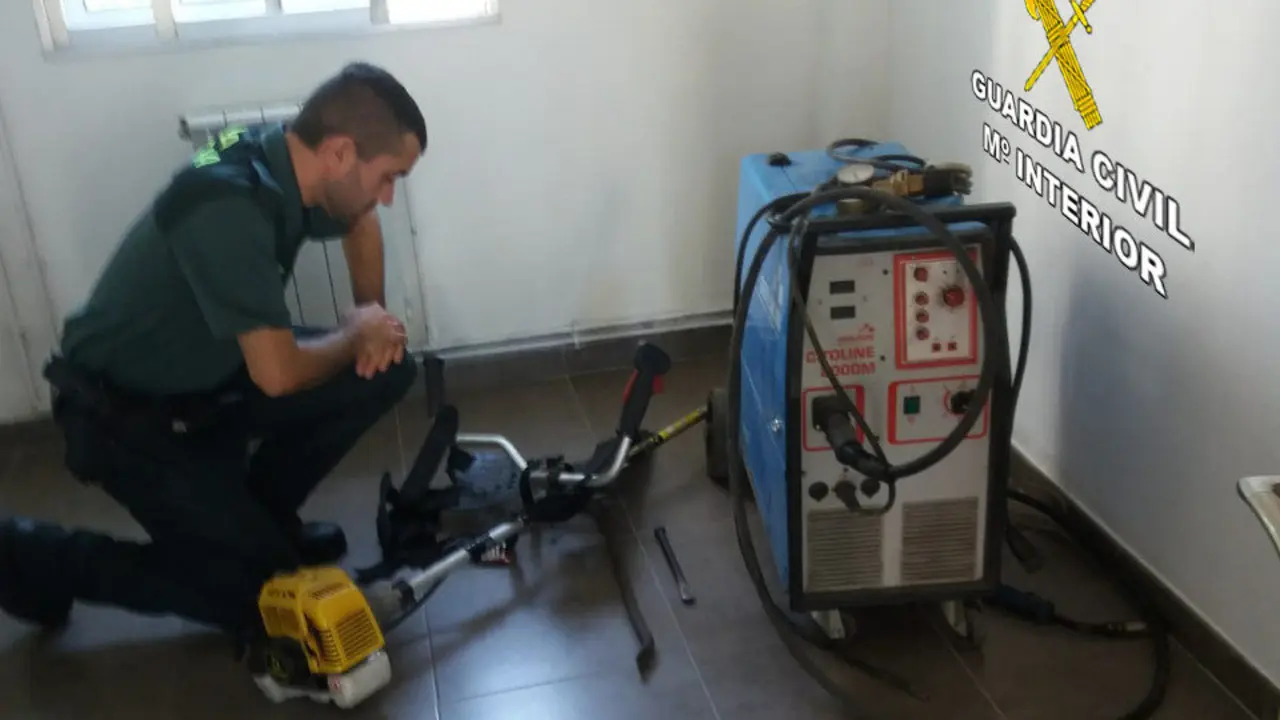 Material incautado por la Guardia Civil. GUARDIA CIVIL