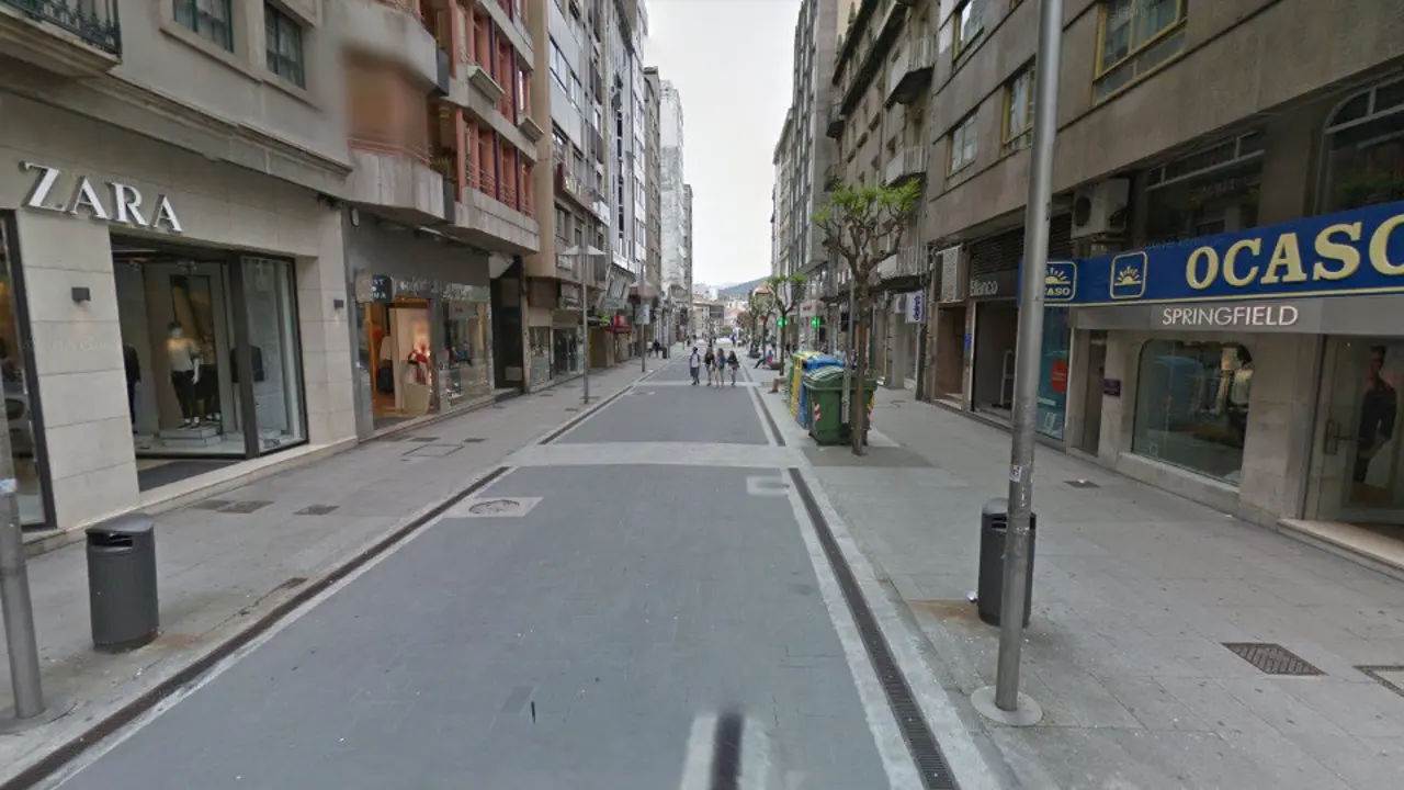 Los hechos tuvieron lugar en un tramo de la calle Benito Corbal. GSV