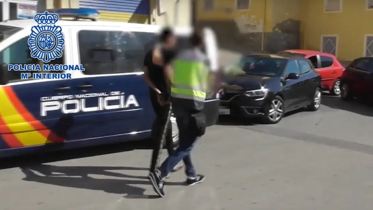 Momento de la detención. POLICÍA NACIONAL