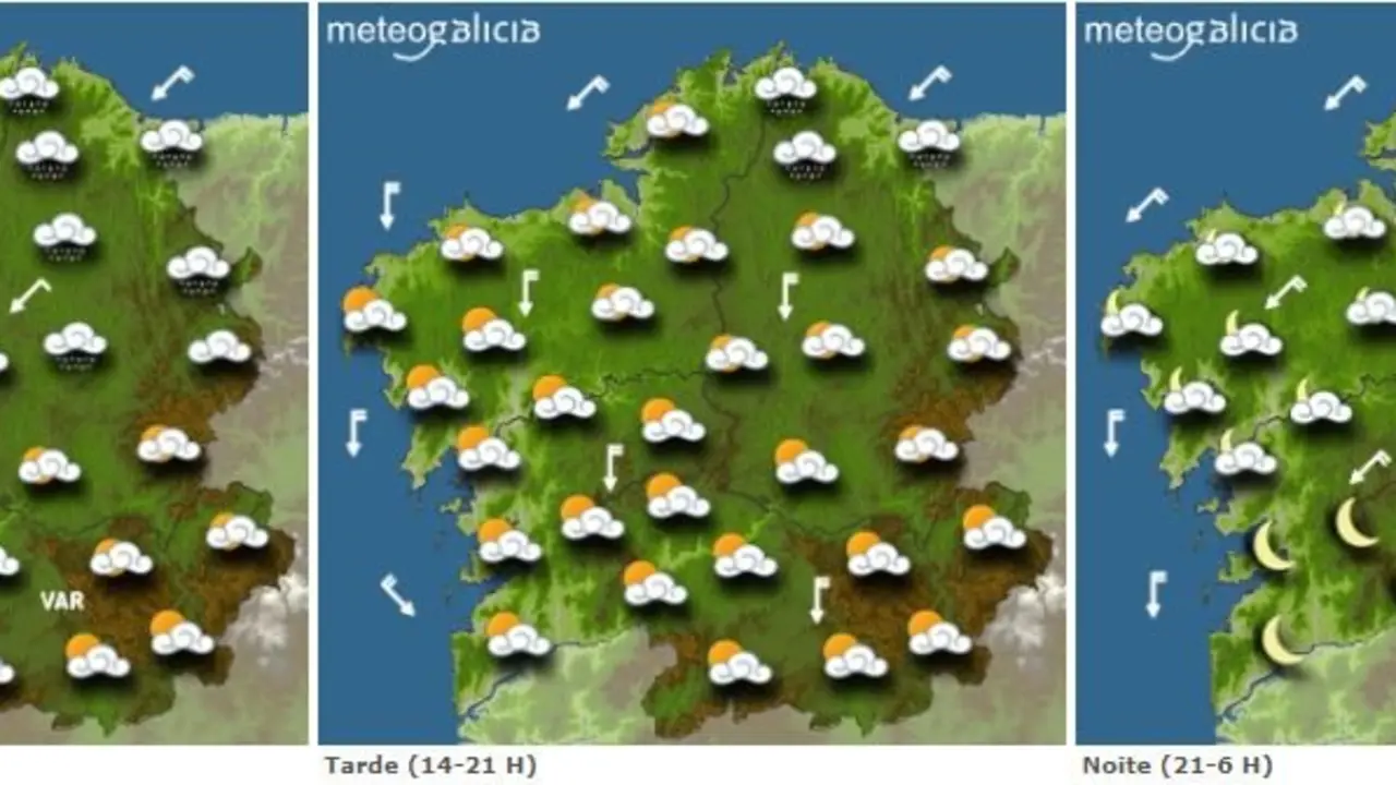 Predicci&oacute;n de MeteoGalicia para este domingo