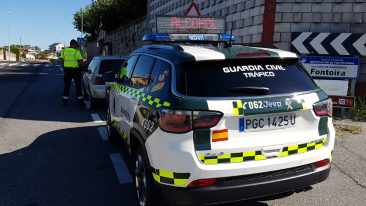 El conductor fue interceptado en Sanxenxo DP