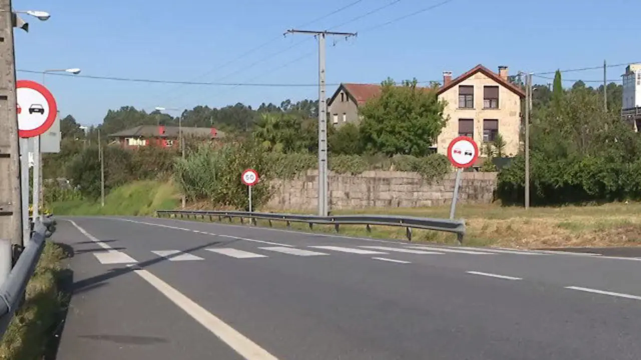 El paso de peatones en el que se registraba el atropello CRTVG