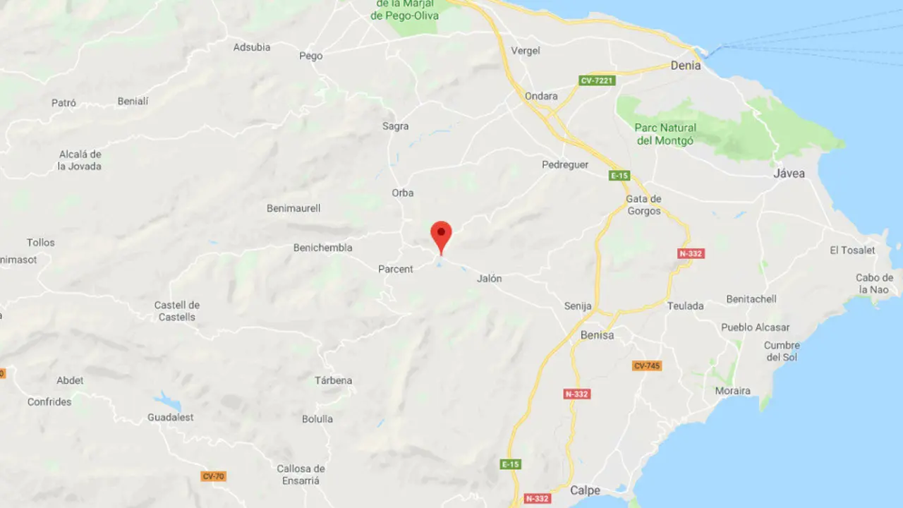 Lugar aproximado en donde se produjo el fatal siniestro. GSV