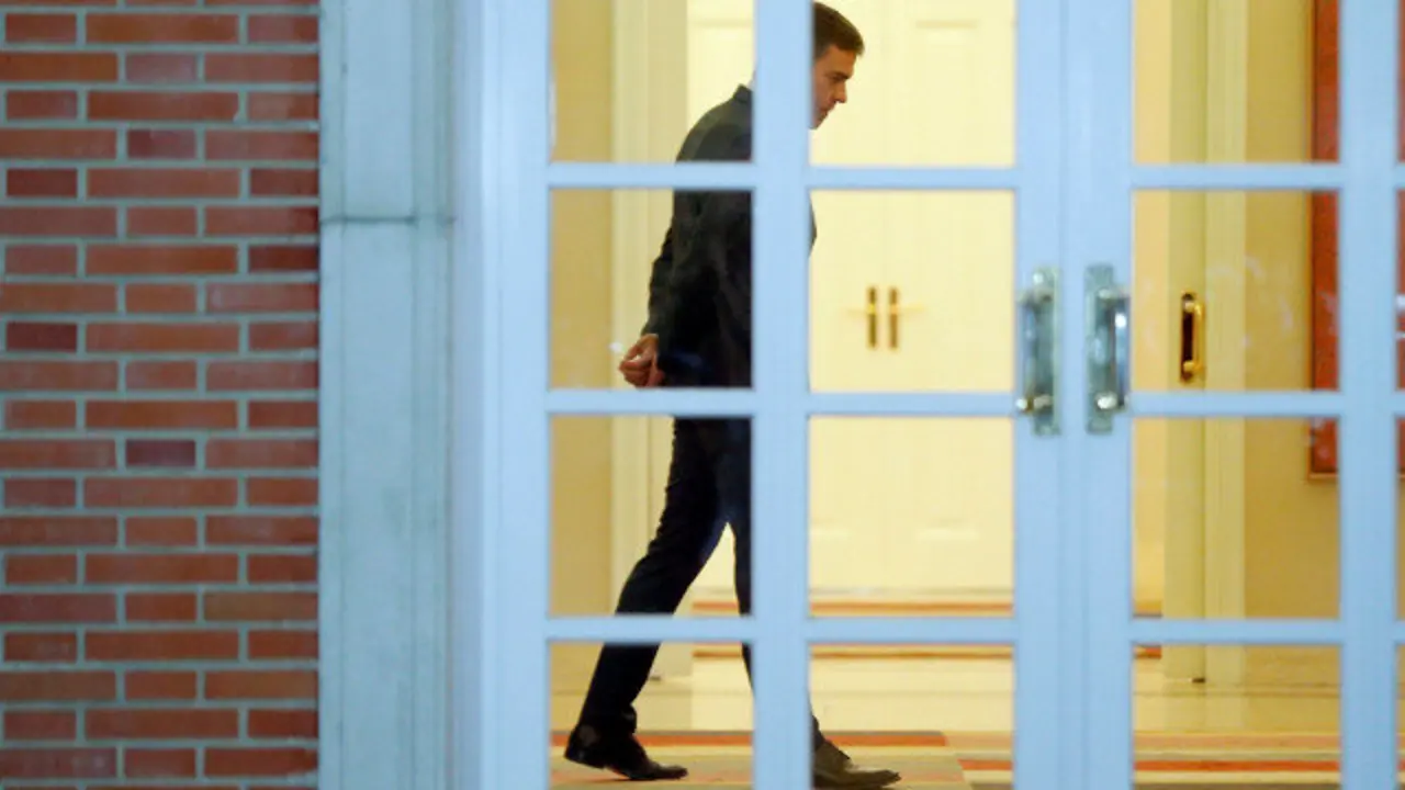 Pedro Sánchez, en el palacio de la Moncloa. EFE