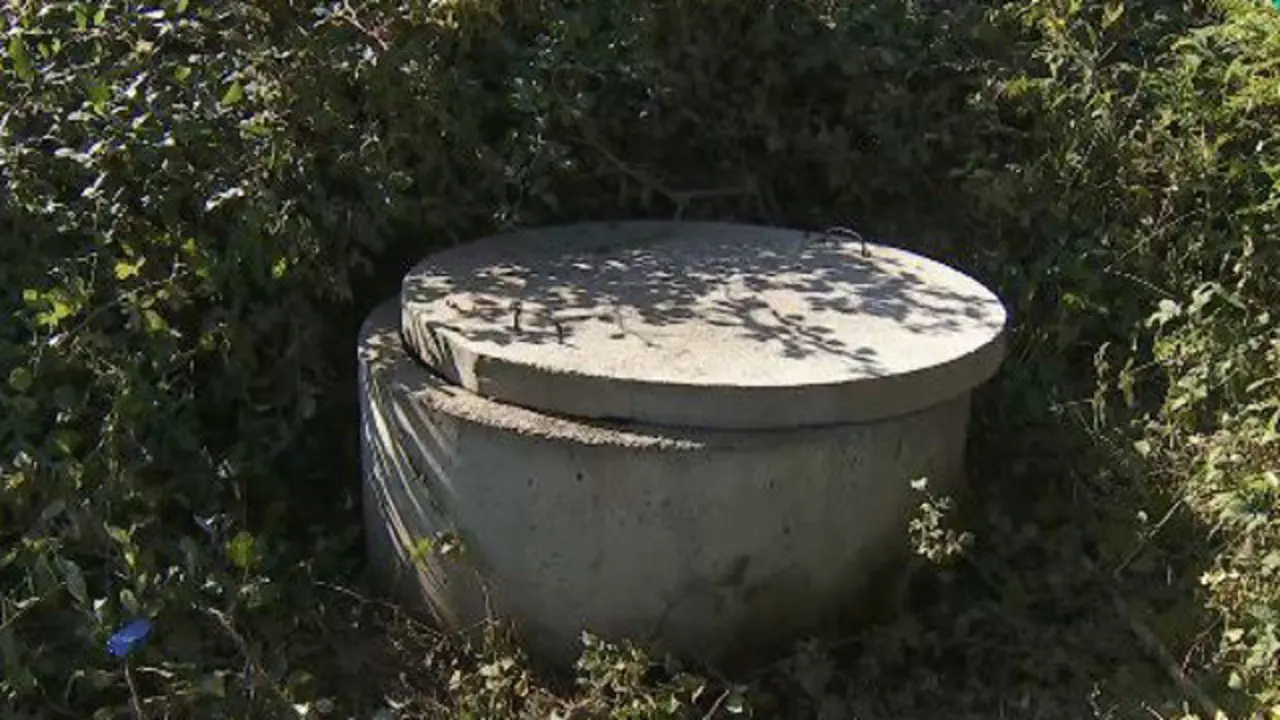 El pozo en el que se ahogó en Muíños. CRTVG