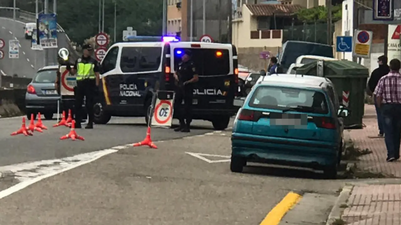 Los agentes de la Policía Nacional, en una de las intervenciones.DP