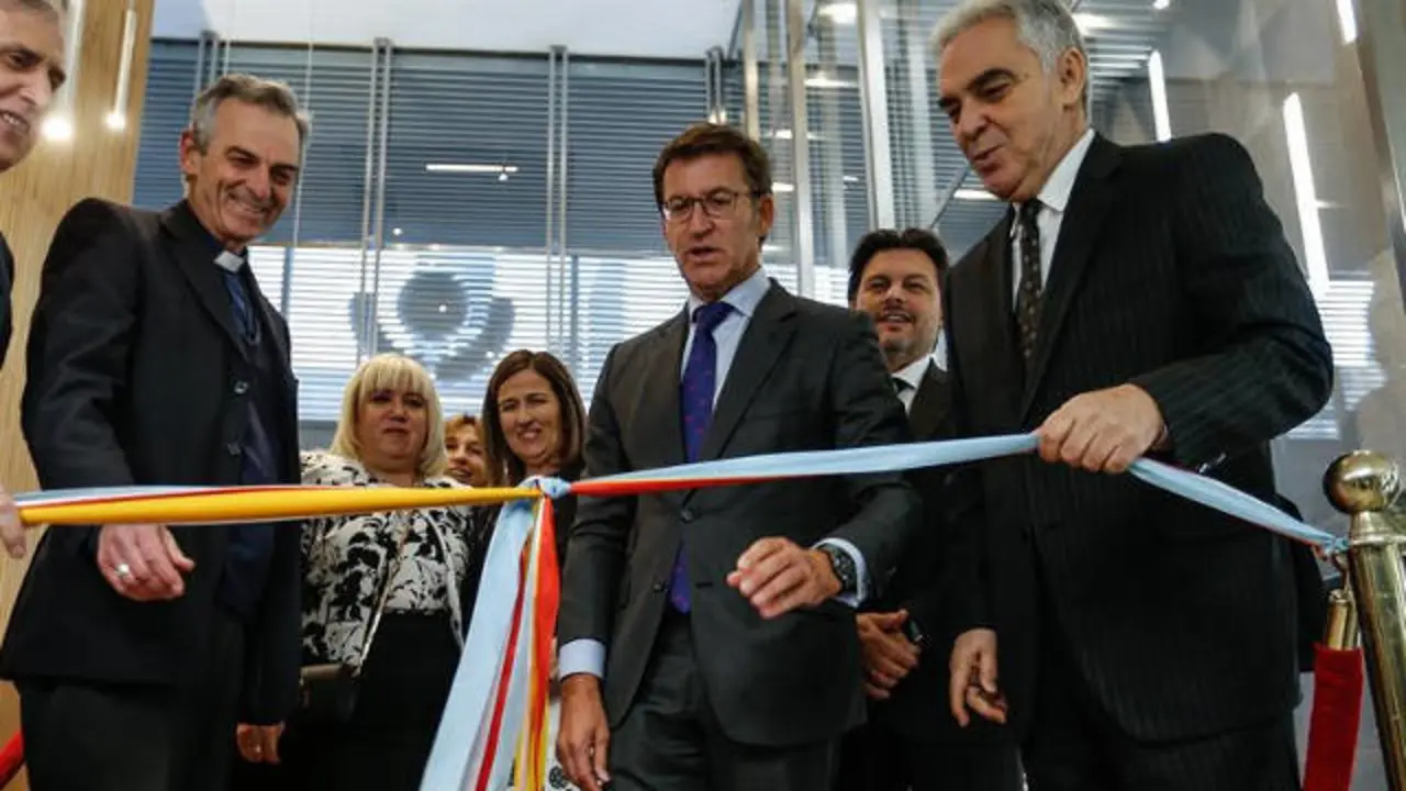 Feijóo inaugura el edificio de la Obra Social de España en Argentina. JUAN IGNACIO RONCORINI (EFE)