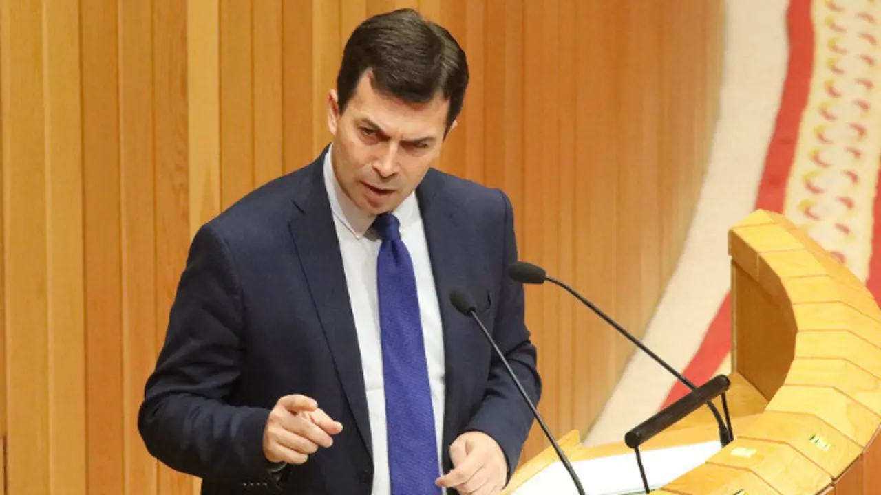 Caballero, este mércores no Parlamento galego. PEPE FERRÍN (AGN)