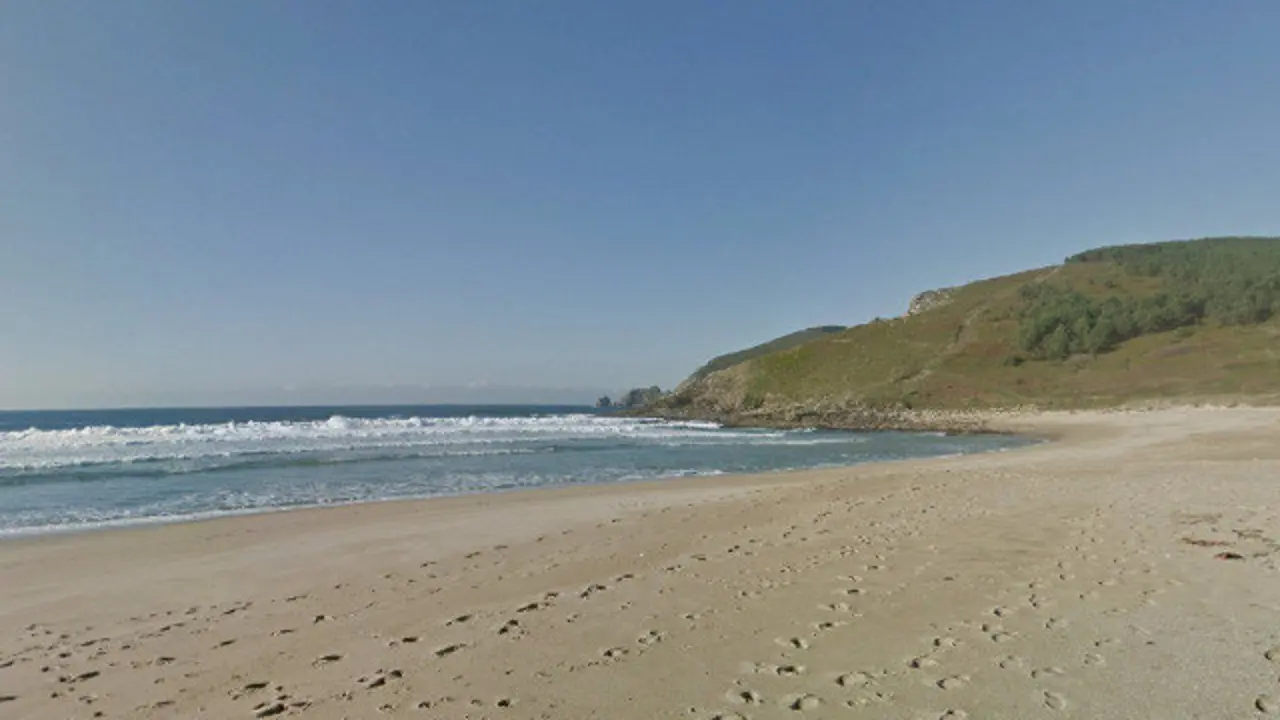 Praia Mar de Fora, en Fisterra. GOOGLE MAPS