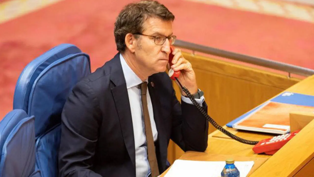 Feijóo, durante a derradeira xornada do Debate do Estado da Autonomía OSCAR CORRAL