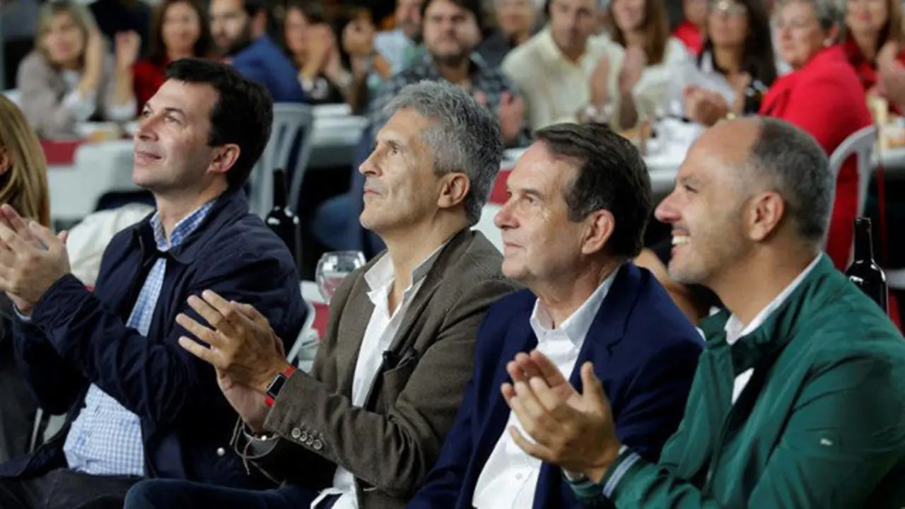 Gonzalo Caballero, Grande-Marlaska y Abel Caballero. SALVADOR SAS