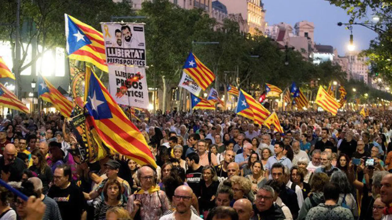 Manifestación en Barcelona. EFE
