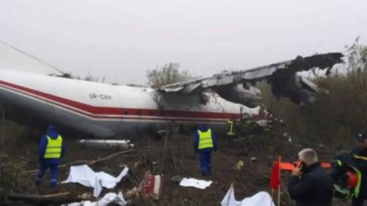 Avión siniestrado en Ucrania que salió de Vigo. TWITTER - Portada