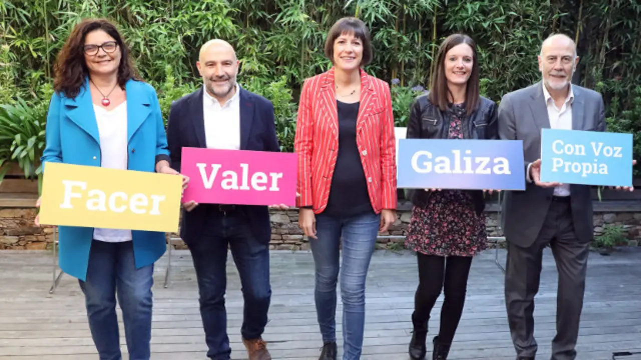 la portavoz nacional del BNG, Ana Pontón, participa en el acto de presentación de las cabezas de lista de las candidaturas del BNG.