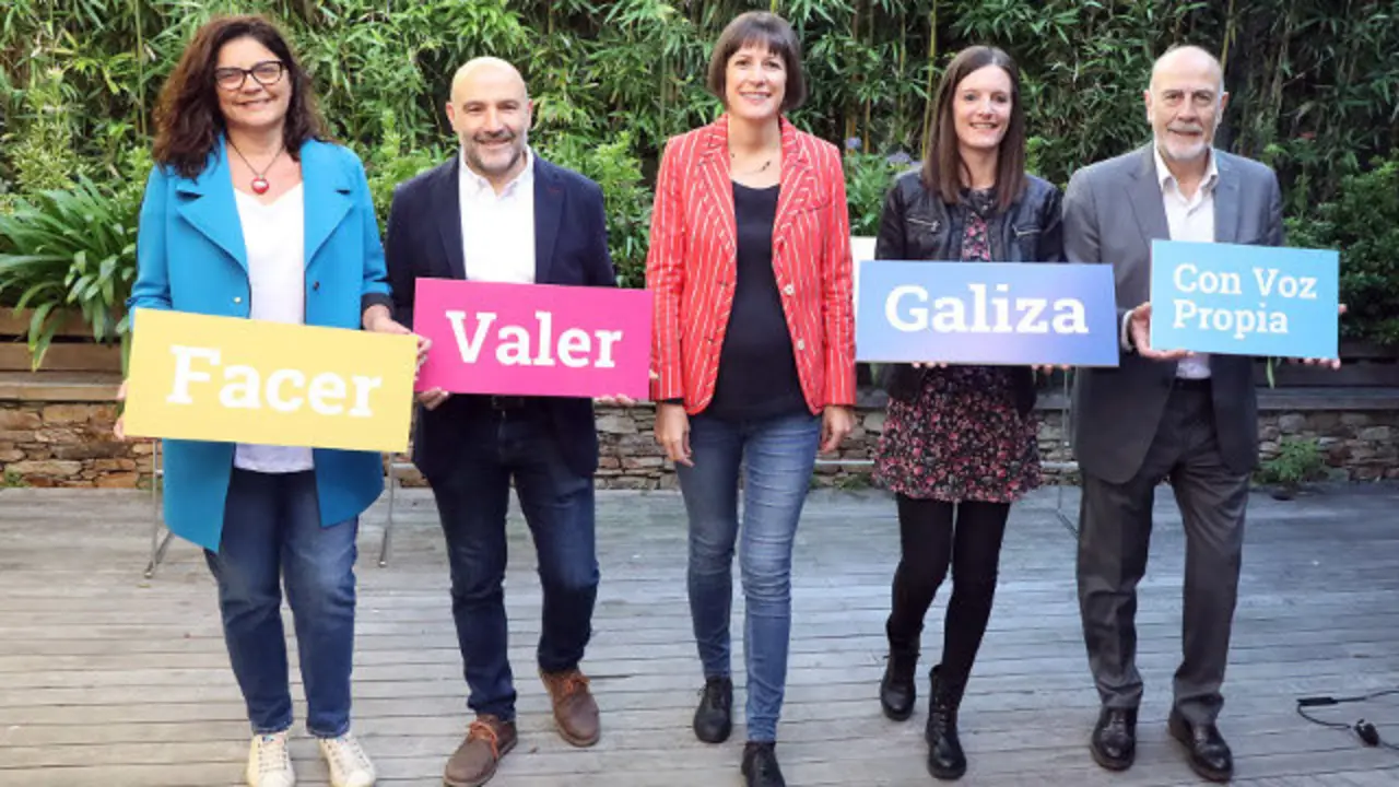 la portavoz nacional del BNG, Ana Pontón, participa en el acto de presentación de las cabezas de lista de las candidaturas del BNG.