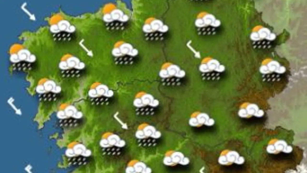 Clima na tarde do martes. METEOGALICIA