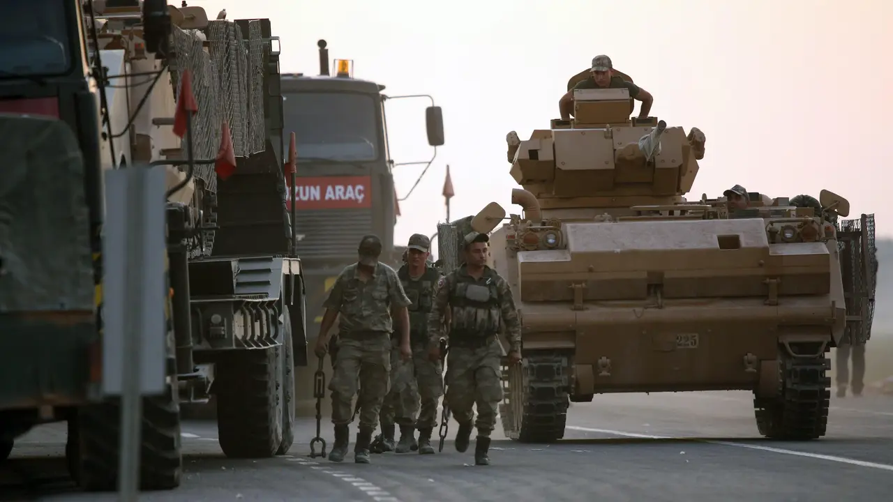 Soldados turcos en la operción 'Fuente de Paz. EFE