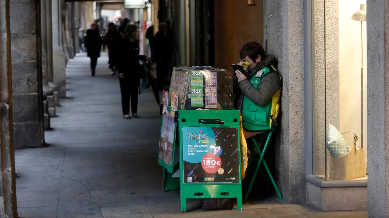 Loteiro da ONCE. JAVIER CERVERA (ARQUIVO)