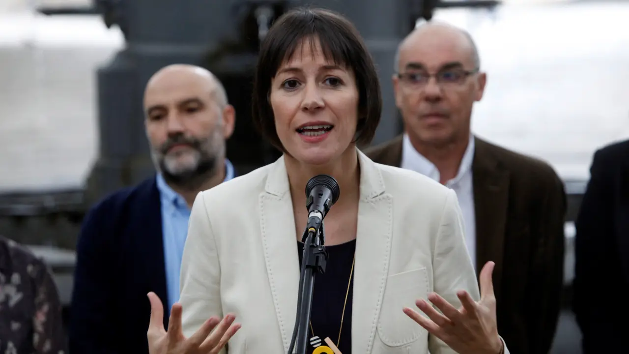 Ana Pontón, nun acto de precampaña. CABALAR (EFE)