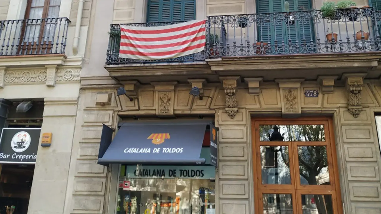 Una bandera catalana. A.C.