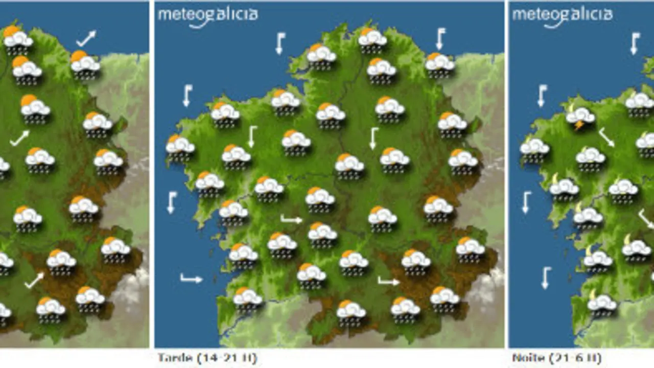 Previsi&oacute;n del tiempo para este s&aacute;bado.METEOGALICIA