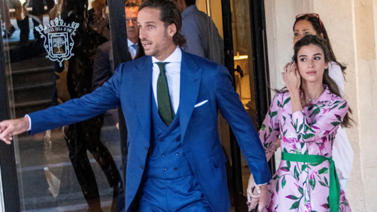 Feliciano López y Sandra Gago. EFE