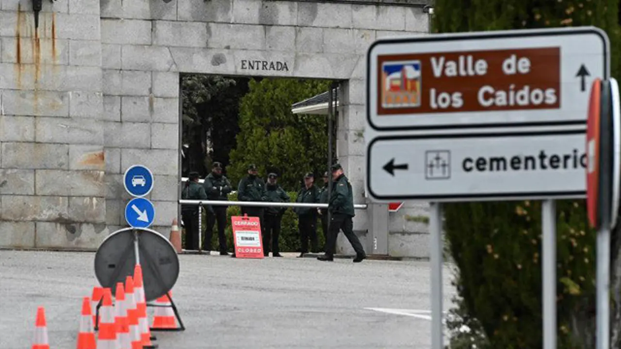 Preparativos para la exhumación de Franco en el Valle de los Caídos. FERNANDO VILLAR